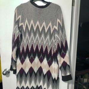 Knee Length Knit Cardigan